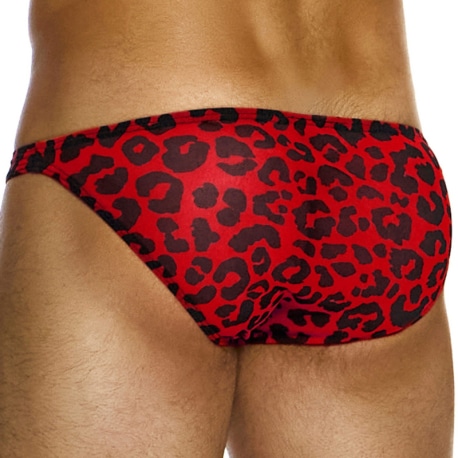 Modus Vivendi Leopard Low Cut Briefs - Red