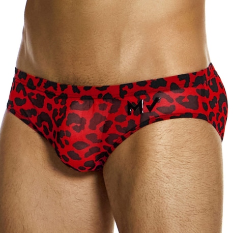 Modus Vivendi Leopard Briefs - Red