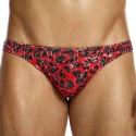 Modus Vivendi Leopard Sequins Low Cut Briefs - Red