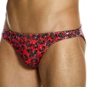 Modus Vivendi Leopard Sequins Low Cut Briefs - Red