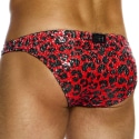 Modus Vivendi Leopard Sequins Low Cut Briefs - Red