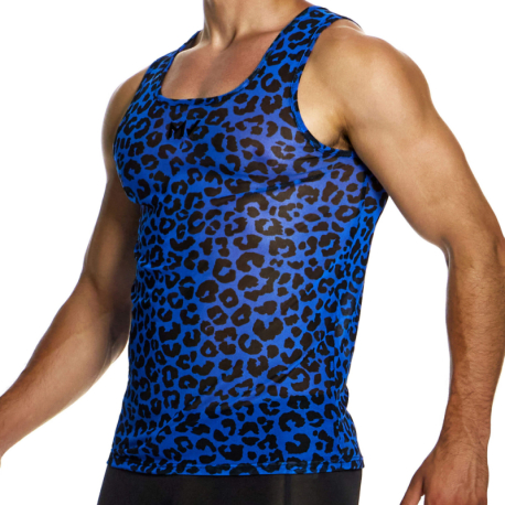 Modus Vivendi Leopard Tank Top - Blue