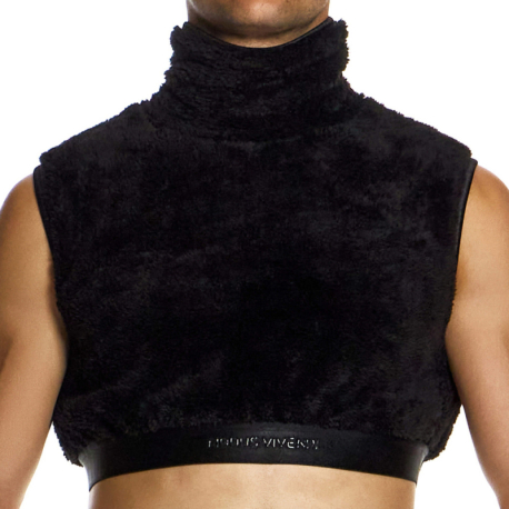 Modus Vivendi Crop Top Fourrure Noir