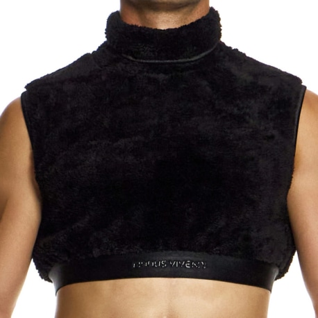 Modus Vivendi Crop Top Fourrure Noir