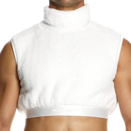 Modus Vivendi Crop Top Fourrure Blanc