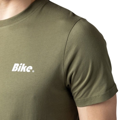 Bike Logo Cotton T-Shirt - Olive