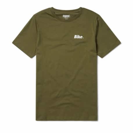 Bike Logo Cotton T-Shirt - Olive