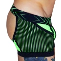 Breedwell Boxer Jock Chock Dickmatized Noir - Vert Fluo