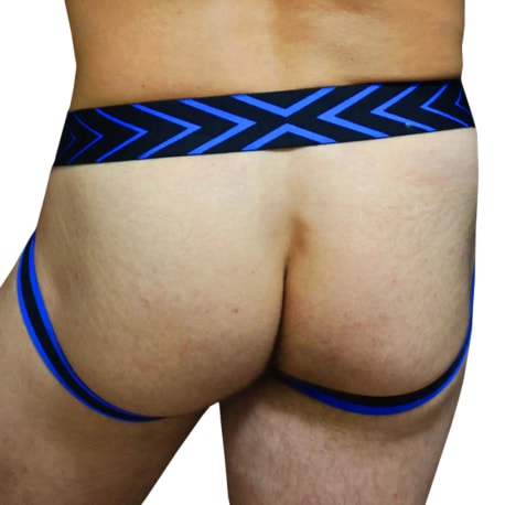 Breedwell Jock Strap Dickmatized Noir - Bleu