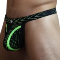 Breedwell Dickmatized Thong - Black - Neon Green