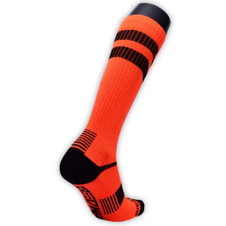 Breedwell Chaussettes Hautes Logo Stripe Orange Fluo