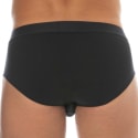 Emporio Armani Stretch Piquet Briefs - Black