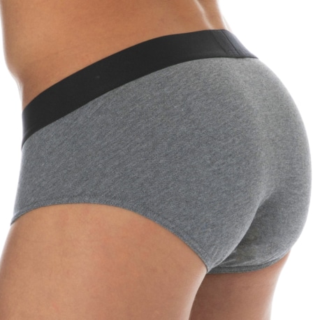 Emporio Armani Slip Stretch Piquet Gris Chiné