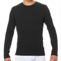 Emporio Armani Stretch Piquet Long Sleeve T-Shirt - Black