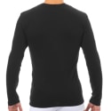 Emporio Armani Stretch Piquet Long Sleeve T-Shirt - Black