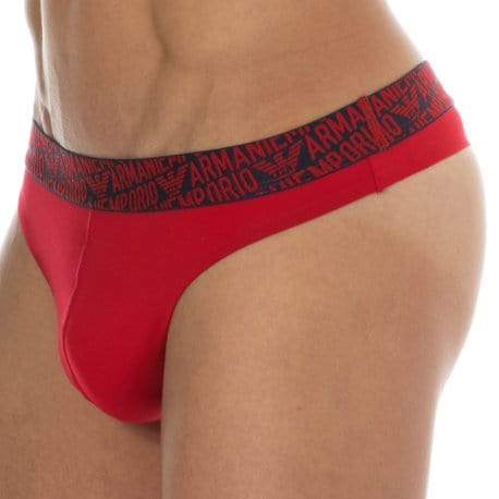 Emporio Armani String Essential Microfiber Rouge