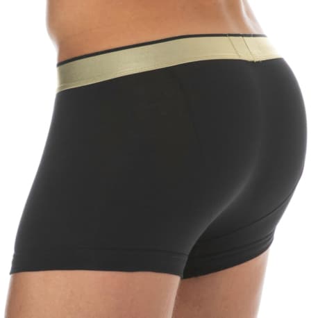 Emporio Armani Boxer Shiny Logoband Coton Noir