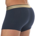 Emporio Armani Boxer Shiny Logoband Coton Bleu Marine