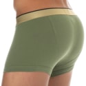 Emporio Armani Boxer Shiny Logoband Coton Olive