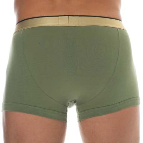 Emporio Armani Boxer Shiny Logoband Coton Olive