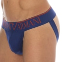 Emporio Armani Jock Strap Megalogo Coton Bleu Encre