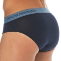 Emporio Armani Pure Cotton Briefs - Navy - Blue