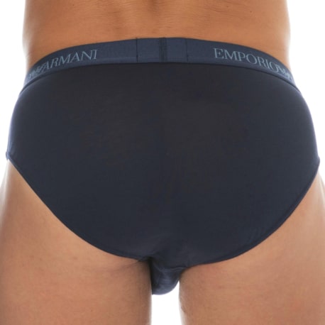 Emporio Armani Slip Pure Cotton Bleu Marine