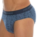 Emporio Armani Pure Cotton Briefs - Blue Logo