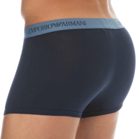 Emporio Armani Boxer Pure Cotton Bleu Marine - Bleu