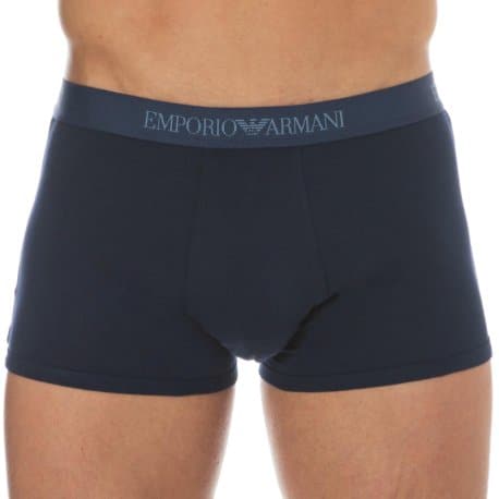 Emporio Armani Pure Cotton Boxer Briefs - Navy