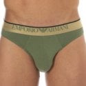 Emporio Armani Slip Shiny Logoband Coton Olive