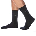 Emporio Armani 3-Pack Casual Cotton Dress Socks - Black