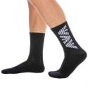 Emporio Armani 3-Pack Sporty Sponge Socks - Black