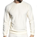 ES Collection Sweat-Shirt Coton Eponge Ivoire