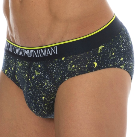 Emporio Armani Gift Box of 2 Sparkling Stars Briefs - Navy