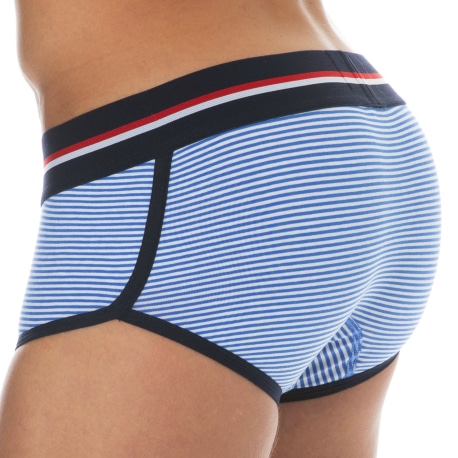 SKU Striped Cotton Trunks - Blue - White