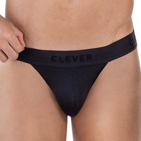 Clever Deseo Tanga Briefs - Black