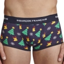 Garçon Français Christmas Kitsch Cotton Trunks - Navy