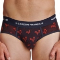 Garçon Français Slip Origami Coq Bleu Marine - Rouge