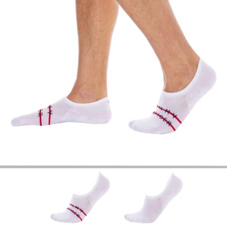 Tommy Hilfiger 2-Pack Iconic Invisible Socks - White