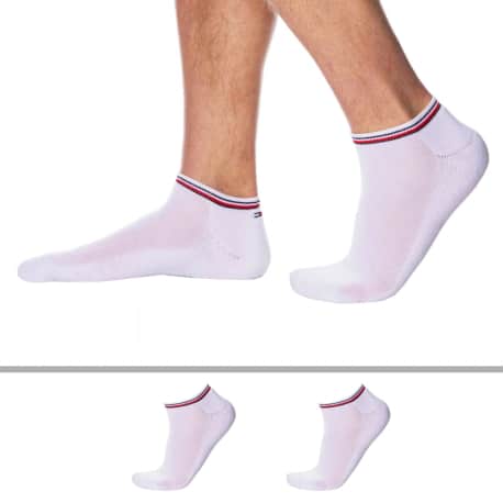 Tommy Hilfiger 2-Pack Iconic Sneaker Socks - White