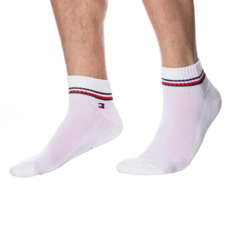 Tommy Hilfiger 2-Pack Iconic Quarter Socks - White