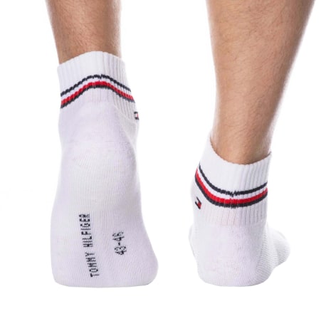 Tommy Hilfiger 2-Pack Iconic Quarter Socks - White