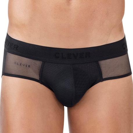 Clever Yin Yang Briefs - Black