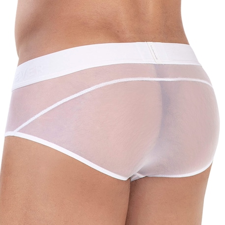 Clever Yin Yang Briefs - White