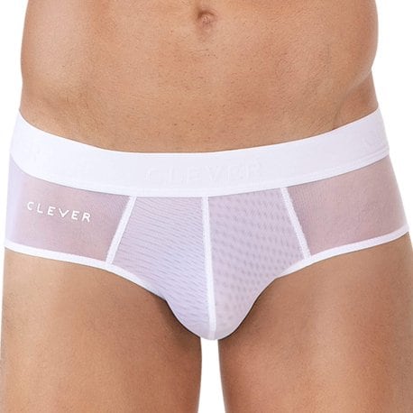 Clever Yin Yang Briefs - White