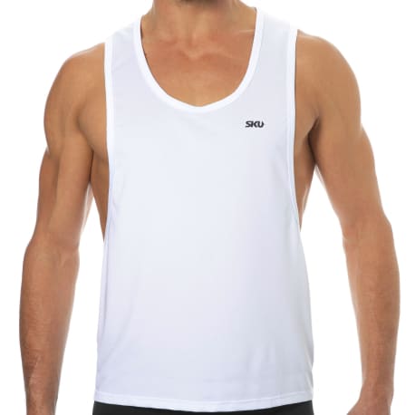 SKU Microfiber Tank Top - White