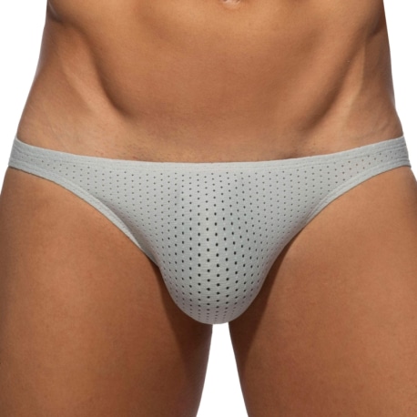 Addicted Fresh Molded Bikini Briefs - Silver