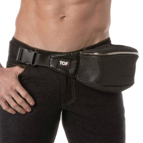 TOF Paris 3D Party Fanny Pack - Black - Silver