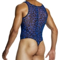 Modus Vivendi Body String Léopard Bleu